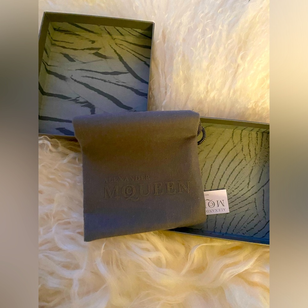 Alexander McQueen empty wallet/misc box with small dust bag !!